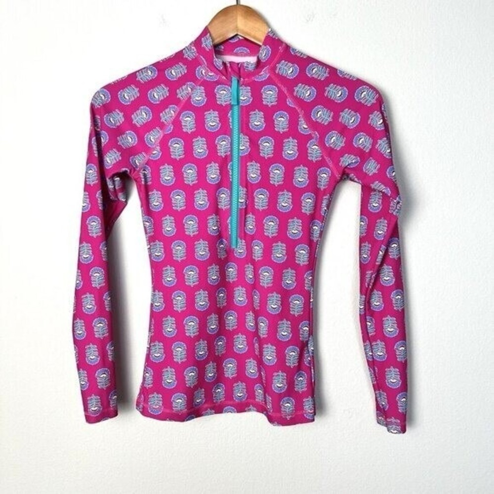 J Crew  Rashguard Womens XXS Maximalist Colorful Beach Travel Surfer Girl